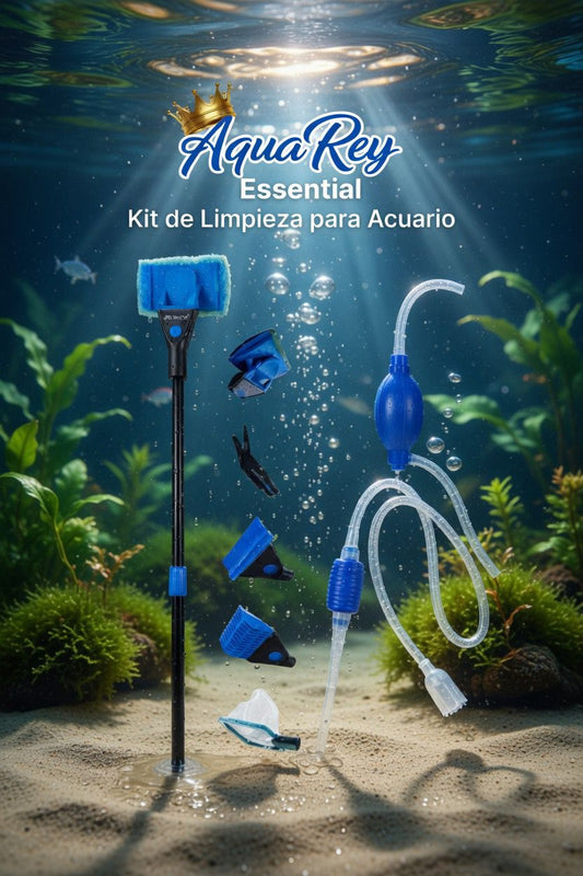 AquaRey – Kit de limpieza profesional  para Acuarios ESSENTIAL