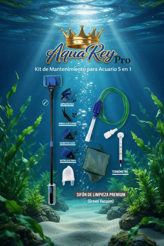 AquaRey kit profesional mantenimiento y limpieza de acuarios PRO